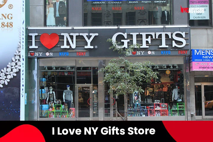 I Love NY Gifts Store on Fifth Avenue