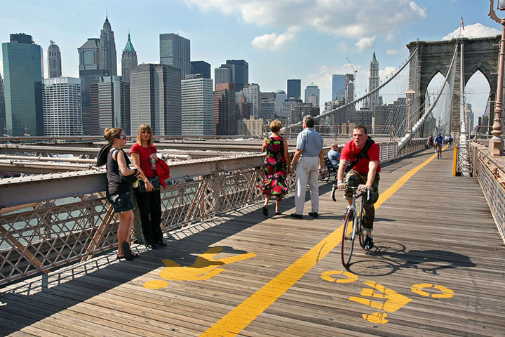 Bike Rides Over the Brooklyn Bridge
