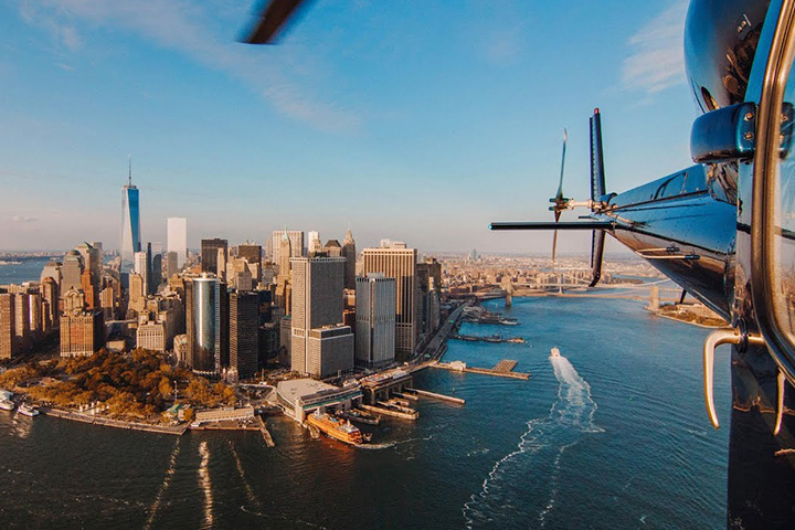 The Manhattan Helicopter View