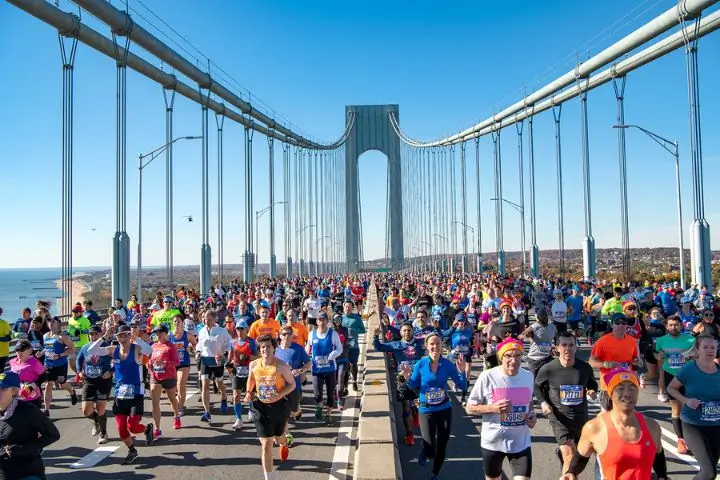 New York City Marathon in the fall