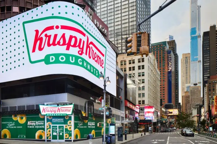 Grab A Krispy Kreme Donut at Times Square