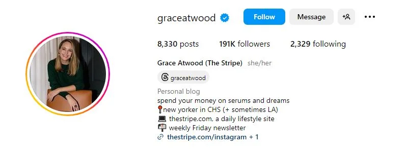 Grace Atwood New York Influencers