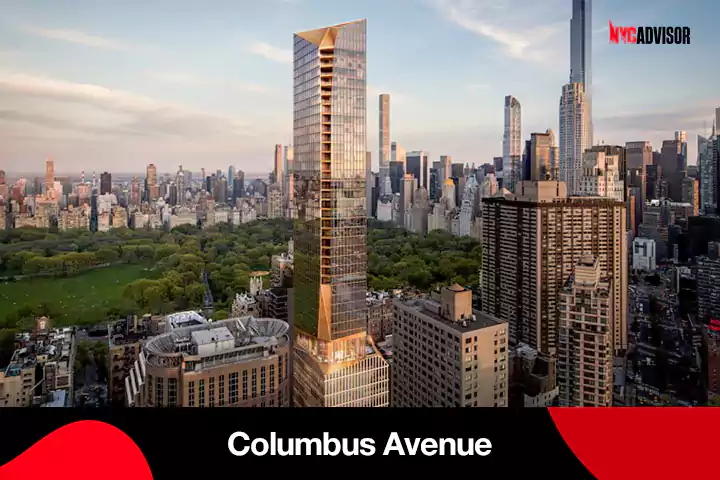 Columbus Avenue and 66th Street in Manhattan