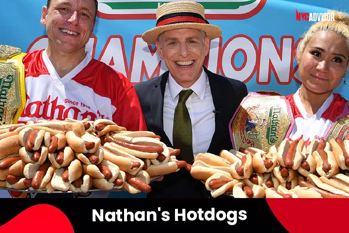 Nathan's Hotdogs Competition in July