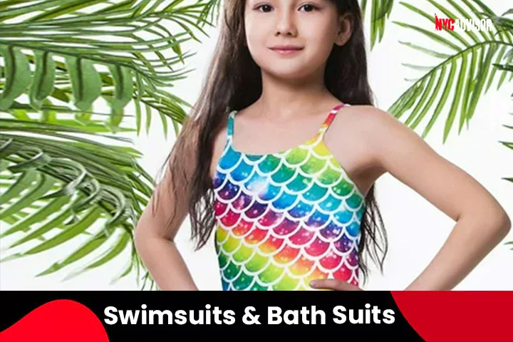 Swimsuits and Bath Suits in Summer