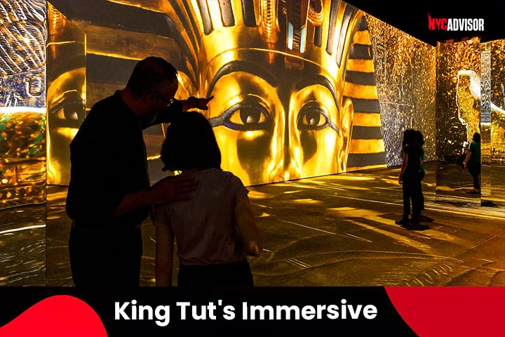 visit ny in november King Tut's Immersive Experience at the Art Gallery