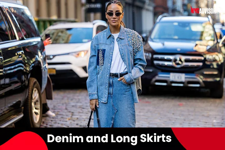Denim and Long Skirts for Winter Packing List
