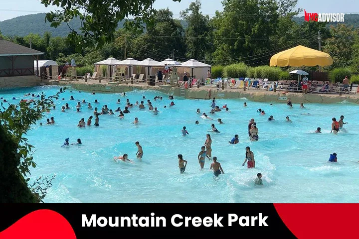 Mountain Creek Water Park outside NYC in August