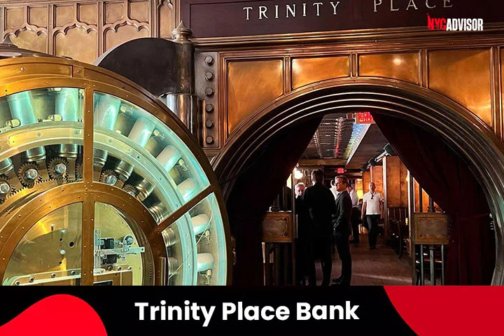 Trinity Place Bank Vault Bar in Manhattan, NYC;
