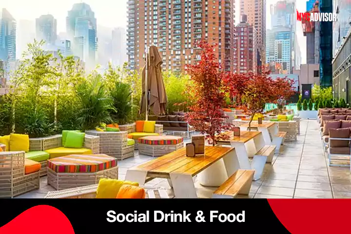 The Social Drink & Food Rooftop Bar
