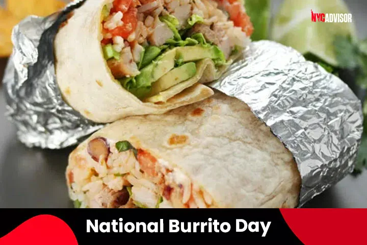National Burrito Day in April, NYC