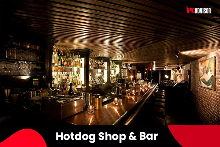 Please Don't Tell Hotdog Shop & Bar in Manhattan, NYC
