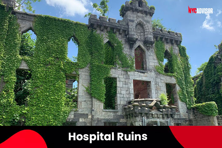 Hospital Ruins in Roosevelt Island, NYC