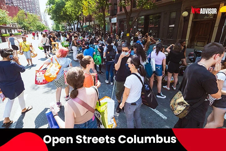Enjoy Open Streets Columbus Avenue in New York in October
