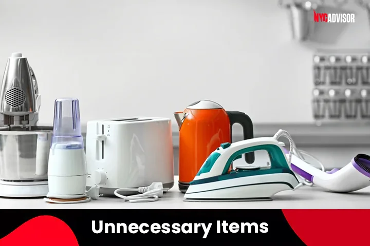 Unnecessary items in Packing List