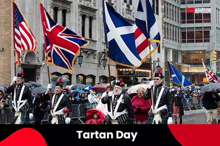 New York Tartan Day in April, NYC