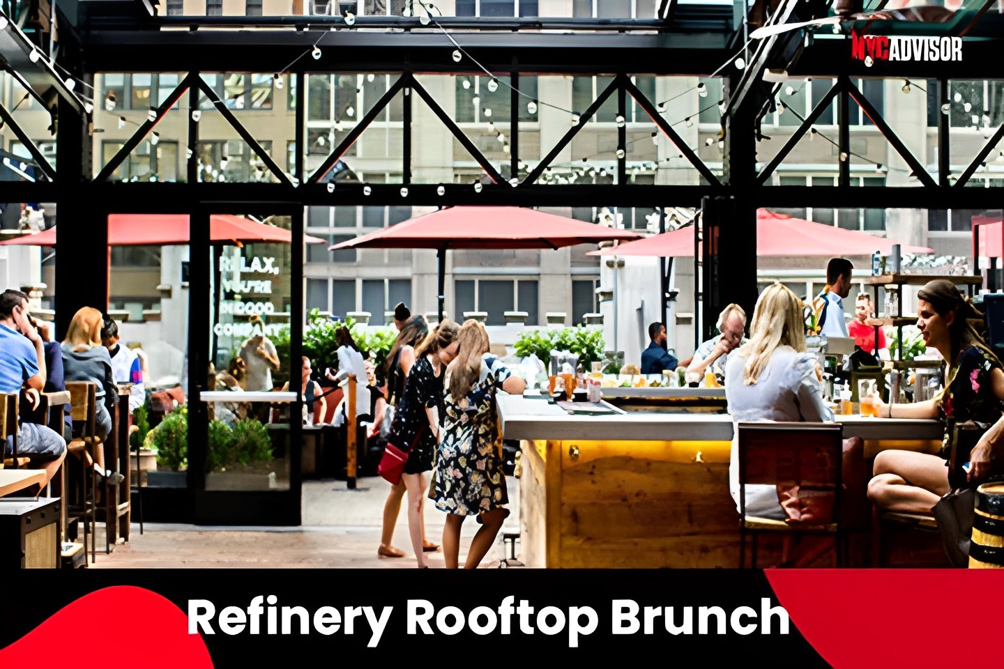 The Refinery Rooftop Brunch in NYC