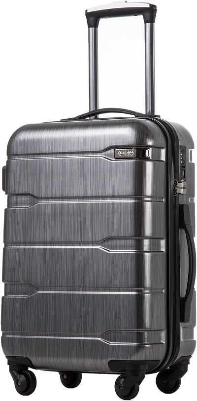 2. Coolife Expandable Luggage Suitcase