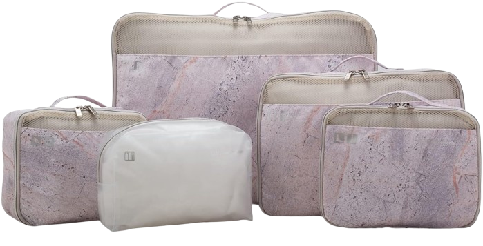 6. Travelers Choice Packing Cube Set Clover Land