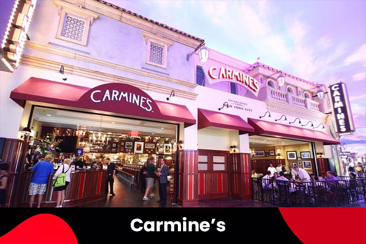 1. Carmine’s Kid-Friendly Italian Restaurant in New York