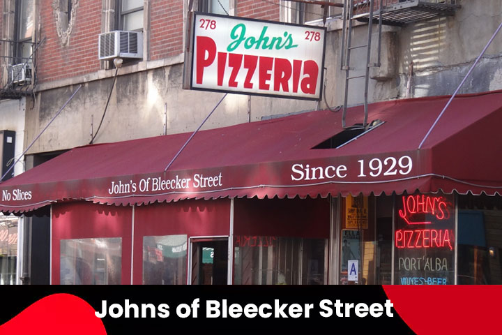 11. Johns of Bleecker Street Kid-Friendly Restaurant in New York  