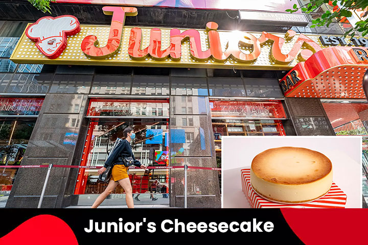 14. Junior's Cheesecake Restaurant in New York City