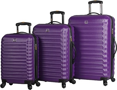 1. Most Durable: Lucas ABS Hard Cases 3 Piece Luggage Set