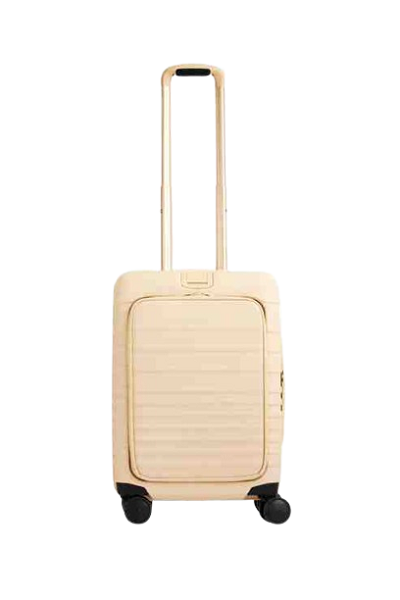 12. Beis Front Pocket Smart Luggage