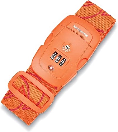1. Samsonite Luggage Straps with Combination Lock for Extended Security 