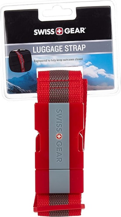 3. Swiss Gear Luggage Strap with Snap Lock for Easy Travel 