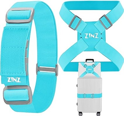 6. Zinz Adjustable High Elastic Luggage Strap  