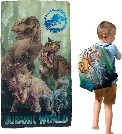10. Franco Jurassic World Kids Sleeping Bags 