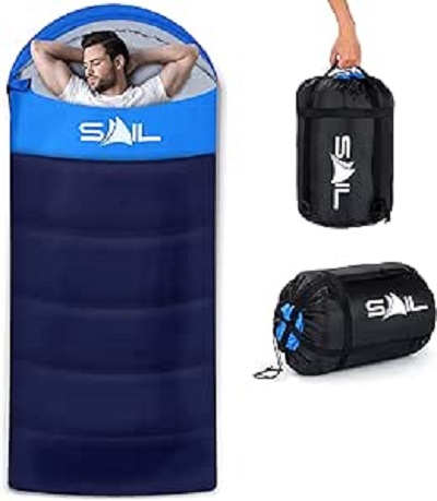 3. Sail XL Backpacking Sleeping Bag 