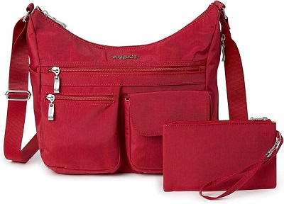 2. Baggallini Everywhere Hobo Crossbody Bag 