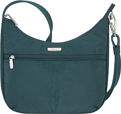 9. Travelon Essentials Hobo Crossbody Bag 