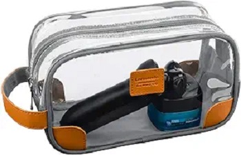 5. Lermende Transparent Toiletry Bag  