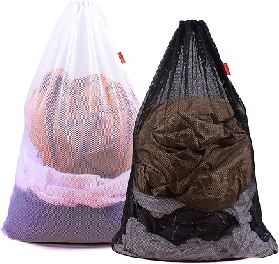 7. Duomiw Heavy Duty Mesh Laundry Bags
